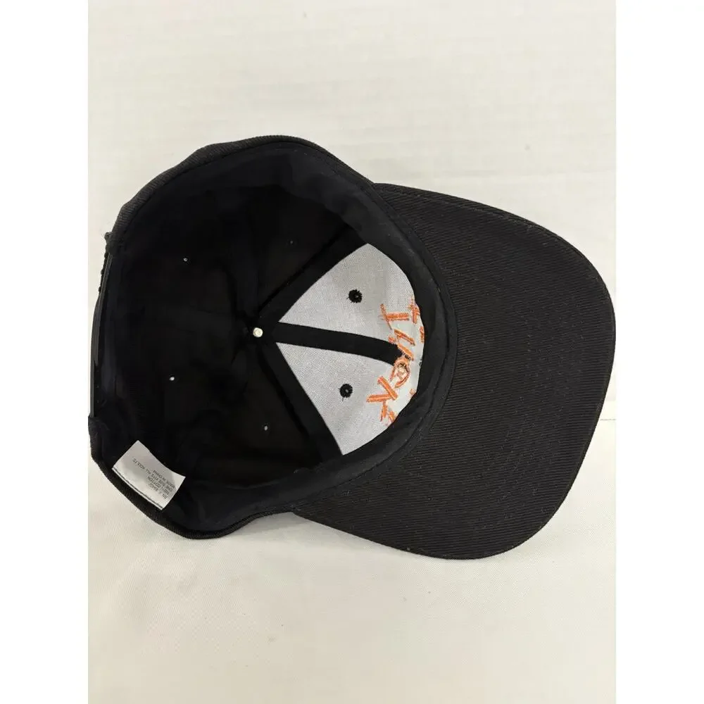 Trick or Treat Halloween Hat Adult Black Orange Embroidered Pumpkin Snapback Cap